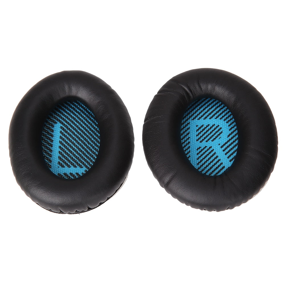 Black Replacement Earpads Ear Pad Pads Cushion for BOSE Quietcomfort 2 QC2 QC15 Headphone Earpad High QualityHeadphone Accessory - ebowsos