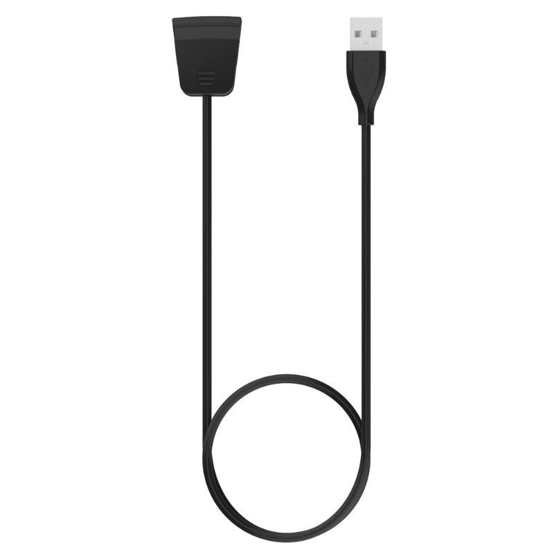 Black/Rose Red 55cm/100cm Smart Wristband Charger USB Charger Charging Cable USB Charging Cord for Fitbit Alta HR Smart Watch - ebowsos