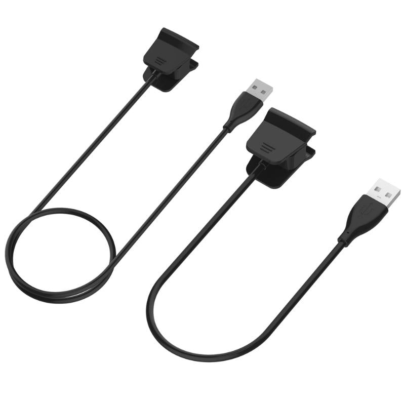 Black/Rose Red 55cm/100cm Smart Wristband Charger USB Charger Charging Cable USB Charging Cord for Fitbit Alta HR Smart Watch - ebowsos