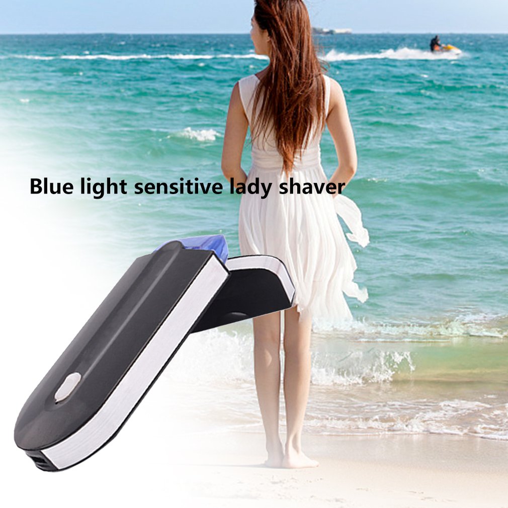 Blu-ray Inductive Lady Shaver Painless Epilator Laser Hair Removal Hair Removal Machine USB Charging Electric Shaver - ebowsos