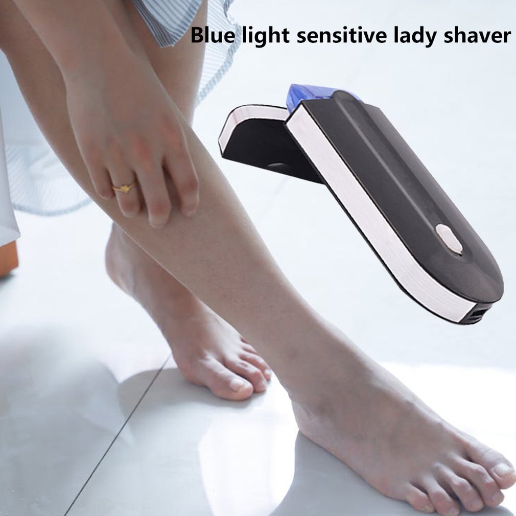 Blu-ray Inductive Lady Shaver Painless Epilator Laser Hair Removal Hair Removal Machine USB Charging Electric Shaver - ebowsos