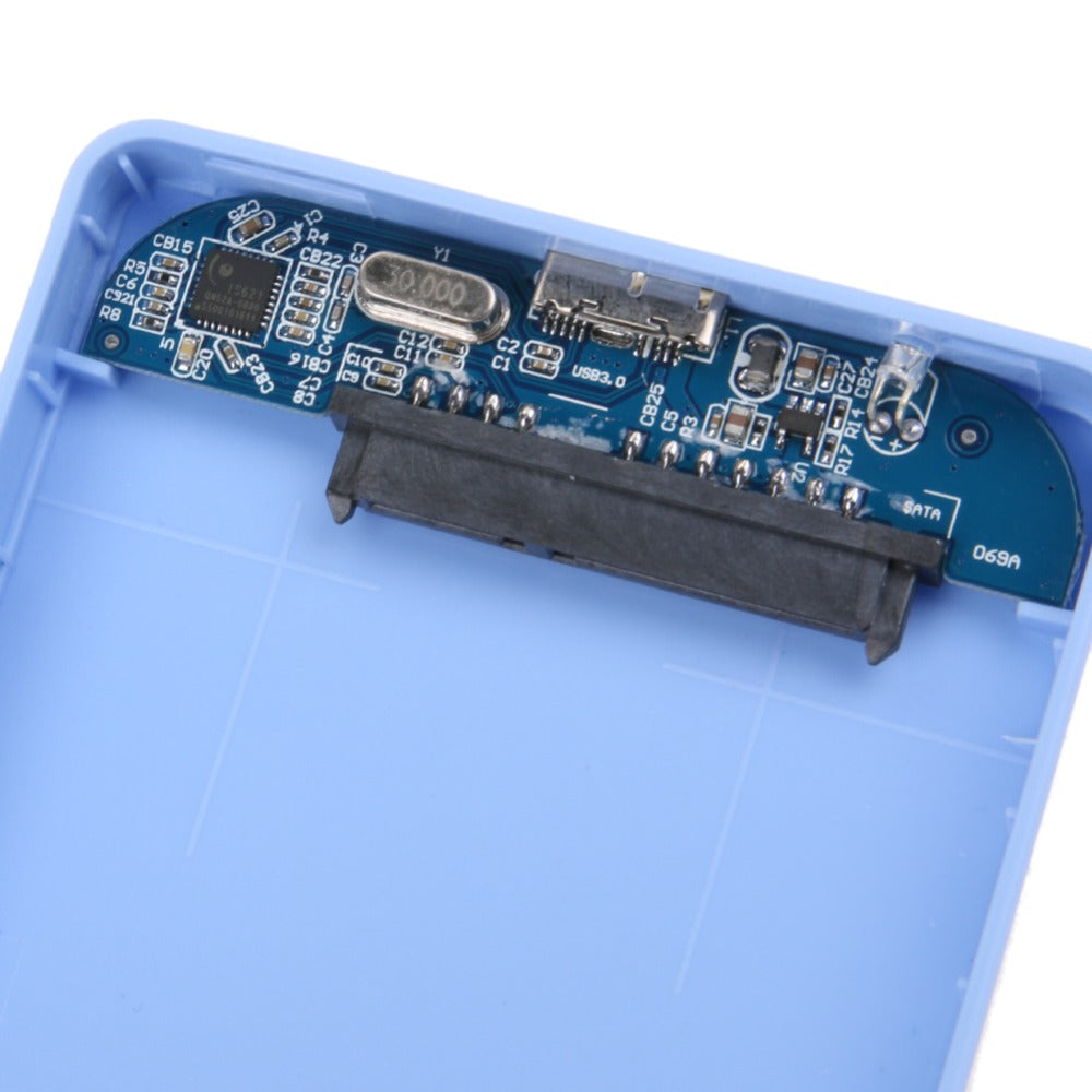 Blue 2TB Mobile HDD Enclosure Case 2.5"inch USB 3.0 to SATA HDD Hard Drive External Enclosure Case HDD Box - ebowsos