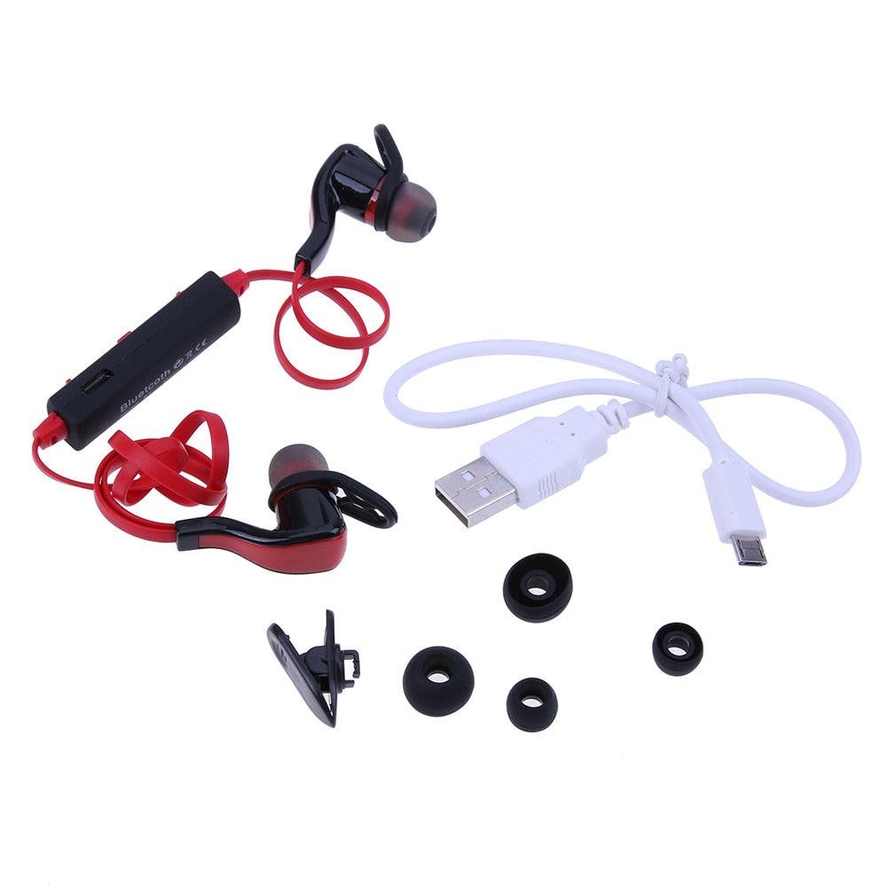 Bluetooth Earphone 4.1 Wireless Stereo Earphone Sports Headset Headphone for iPhone Android Bluetooth Audio Device W/ Data Cable - ebowsos