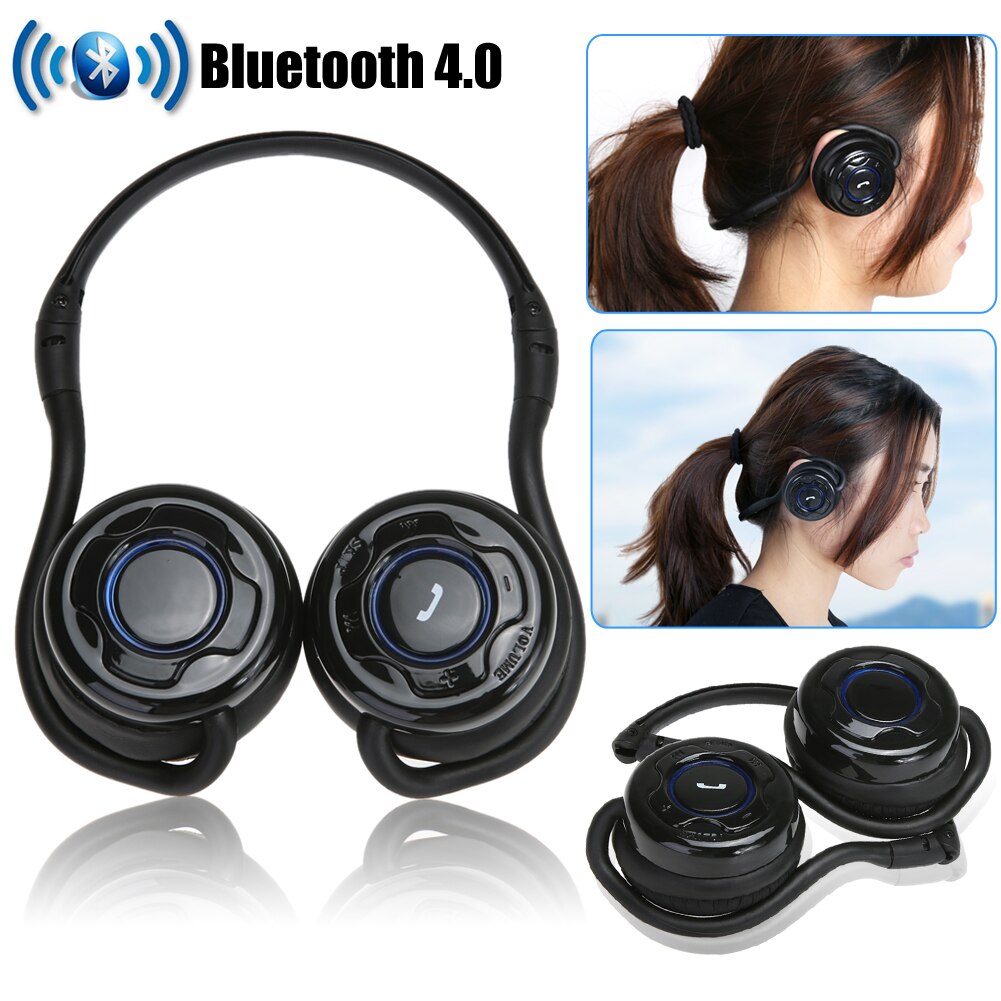 Bluetooth Headset Wireless Headphones Stereo Sound Bluetooth Headset BT 4.0 With Mic Handsfree for iPhone ipad Samsung Xiaomi - ebowsos