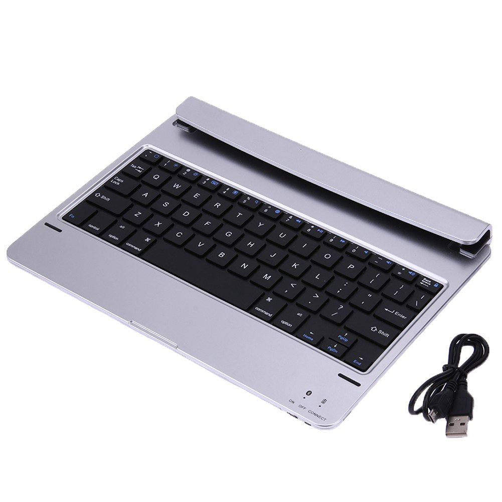 Bluetooth Keyboard New Ultra Thin Wireless Bluetooth Keyboard for iPad 9.7" iPad air 1 Portable Keyboard with USB Charging Cable - ebowsos