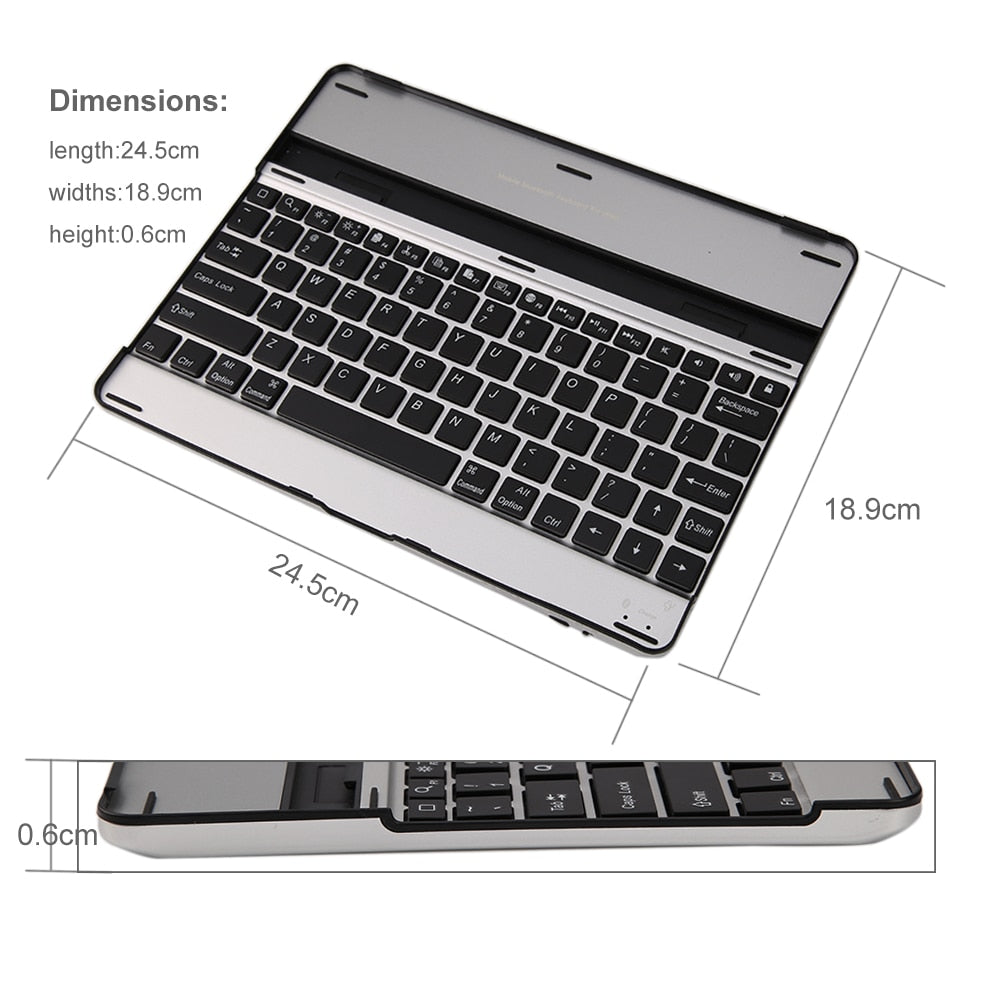 Bluetooth Keyboard Ultra-Thin Universal Aluminum Alloy Wireless Bluetooth 3.0 Keyboard For iPad 2 3 4 Tablet Keyboard - ebowsos