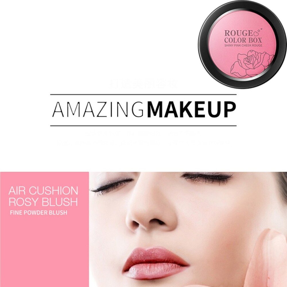 Blush Baked Cheek Face Blusher Texture Baked Blush Face Base Mineral Blusher - ebowsos