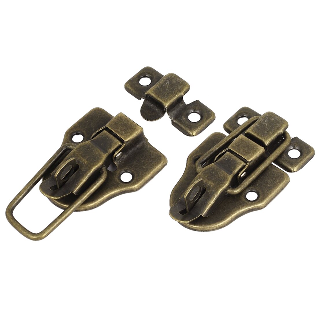 Boxes Duckbilled Metal Toggle Latch Catch Hasp Bronze Tone 4PCS - ebowsos