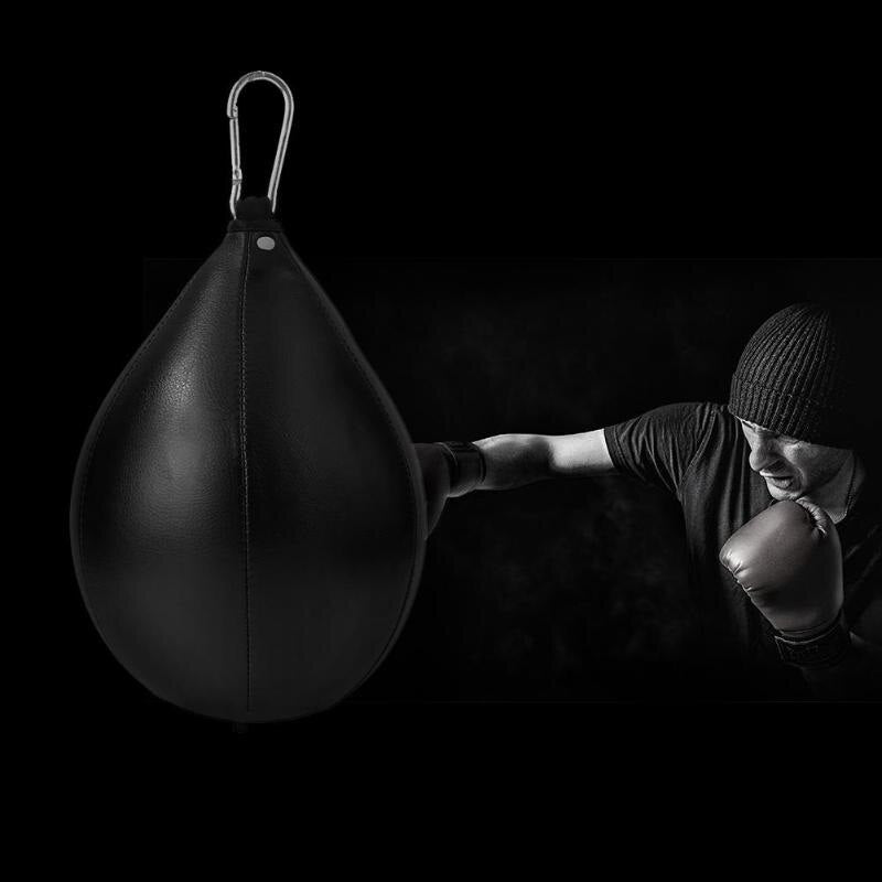 Boxing Punch Bag Pear Shape PU Leather Speed Ball Swivel Boxing Punch Bag Punching Training Speedball Training Ball Speed bag-ebowsos