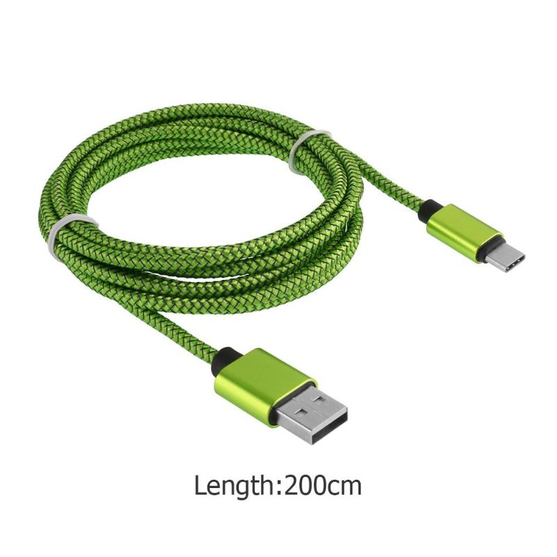 Braided USB2.0 Type-C to USB 2.0 A Male 3m 9.8ft Charging Data Cable Wire Cord for Type-C Phone High Quality Type-C Data Cable - ebowsos