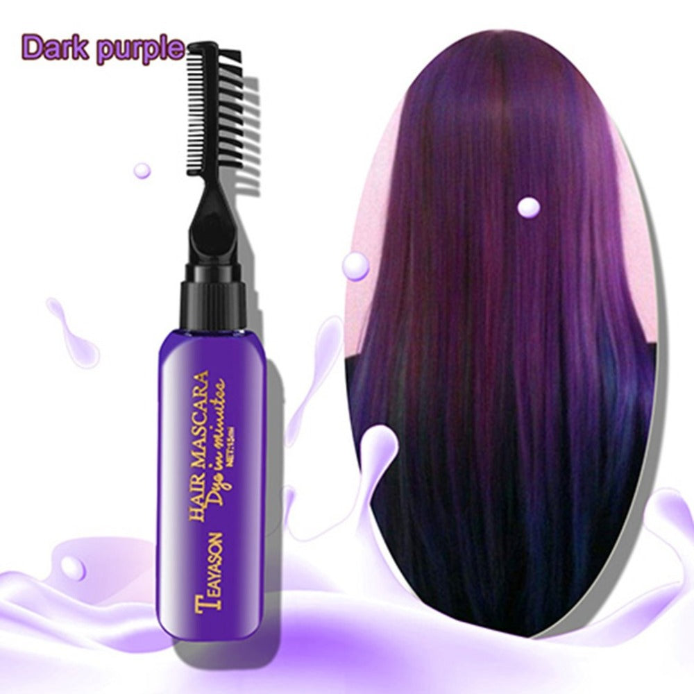 Brand DIY New Hair Dye Color Does Not Pain Hair Easy To Clean Non-toxic One-time Temporary Mascara Hair Cream 13 Colors - ebowsos