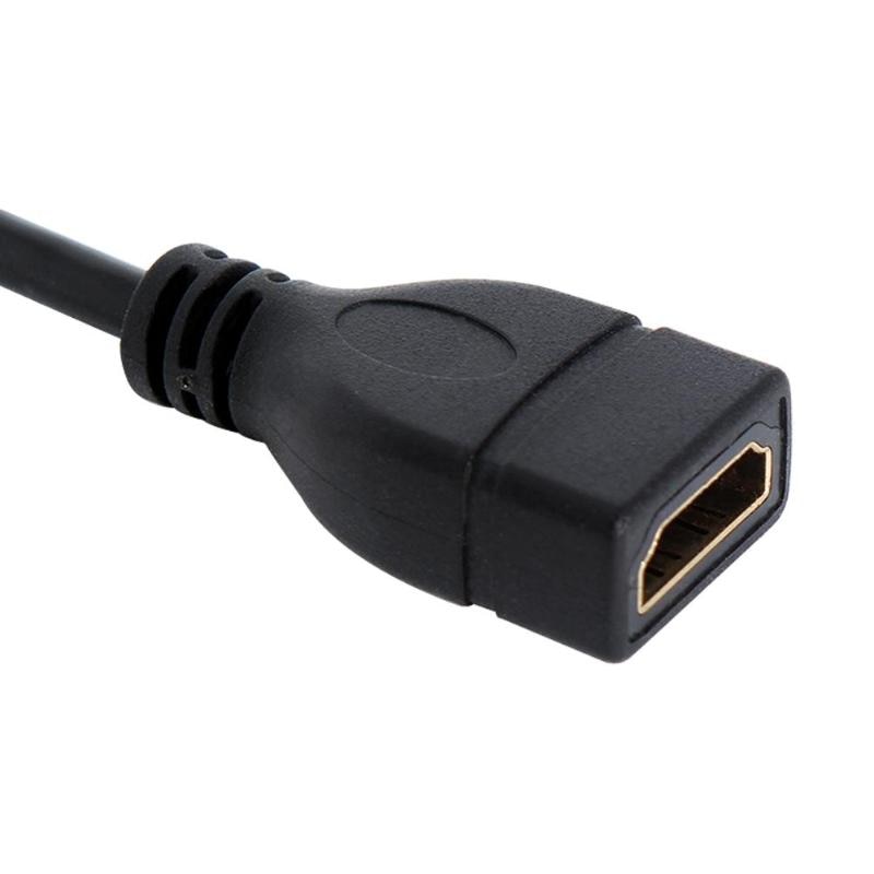 Brand New Cable Convertor Mini 1080P Micro HDMI Male D to HDMI Female A Jack Adapter With Gold-plated Connectors Best Price - ebowsos