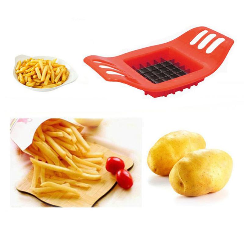 Brand New Stainless French Fry Cutter Potato Vegetable Slicer Chopper - ebowsos