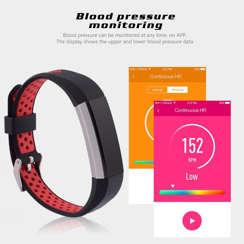 Breathable Ventilation Silicone Wrist Band Watchband Bracelet Strap for Fitbit Alta HR Fitness Tracker Smart Accessories - ebowsos