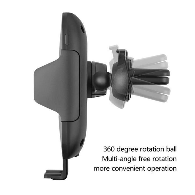 C10 QI Wireless Car Charger 10W Automatic Infrared Induction Air Vent Car Phone Holder Stand Mount Support Bracket High Quality - ebowsos