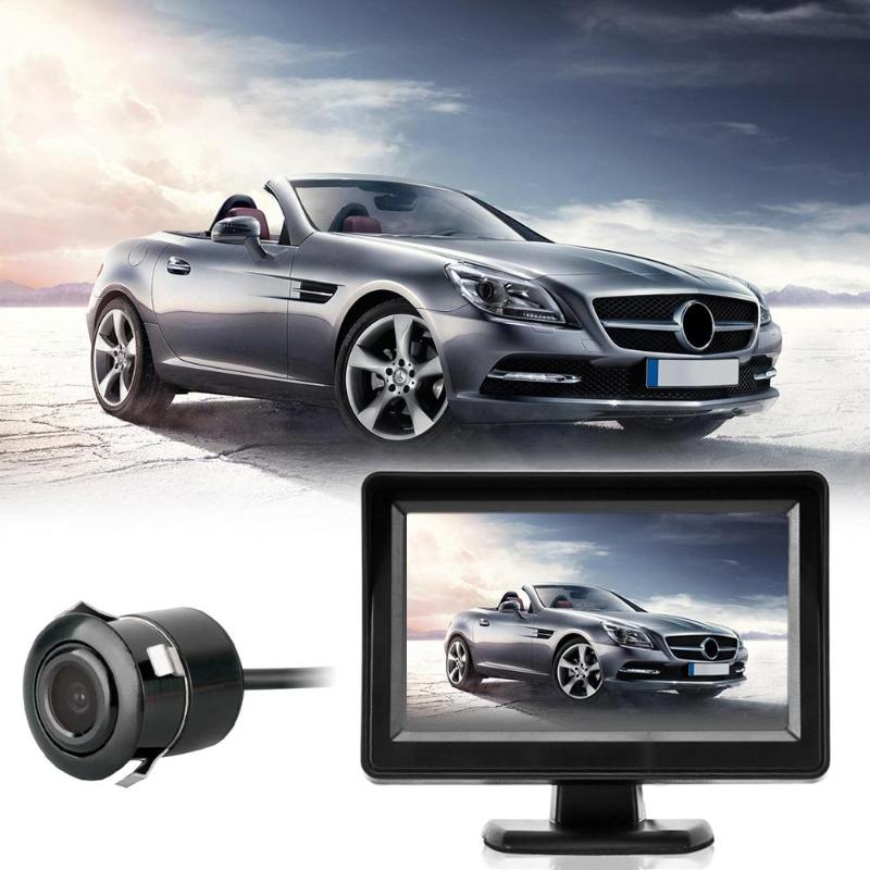 CAR REAR VIEW KIT 4.3" TFT LCD MONITOR + NIGHT VISION CAR REVERSING CAMERA - ebowsos