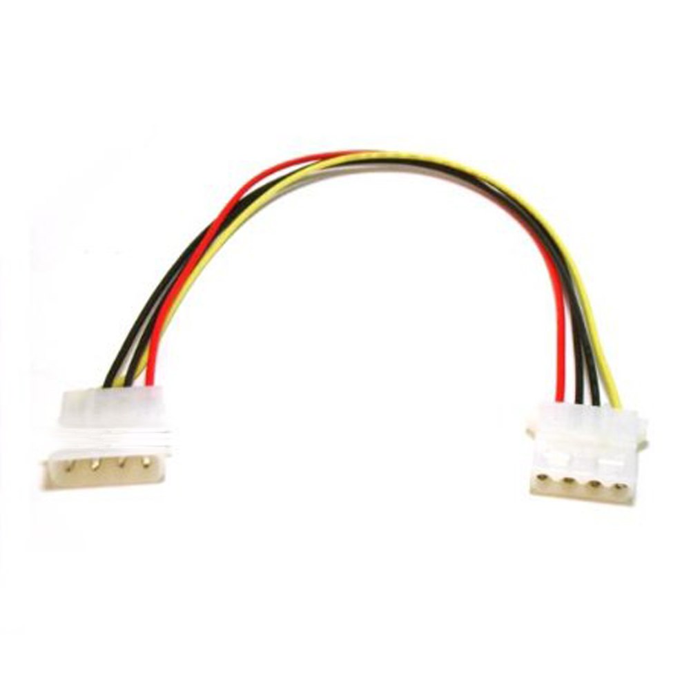 Cable Adapter 8 inch 4 pin Male to 4 Pin Female Connector IDE Power ...