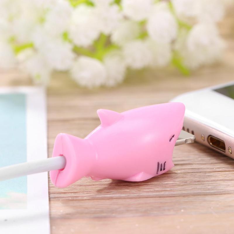 Cable Protector Cartoon Animal Shape Bite Soft PVC Anti Break Data Line Wire Protective Cover Sleeve Case Cover High Quality - ebowsos