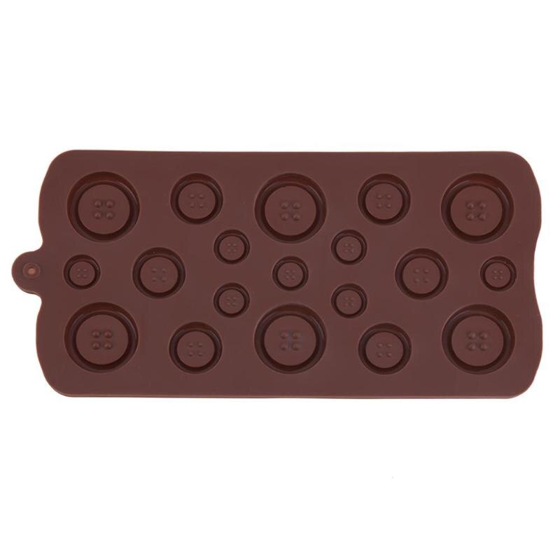 Cake Decorating Tool Button Shaped 3D Silicone Mold DIY Fondant Mold Candy Mould Cake Bake Tools Cake Fondant Moulds - ebowsos