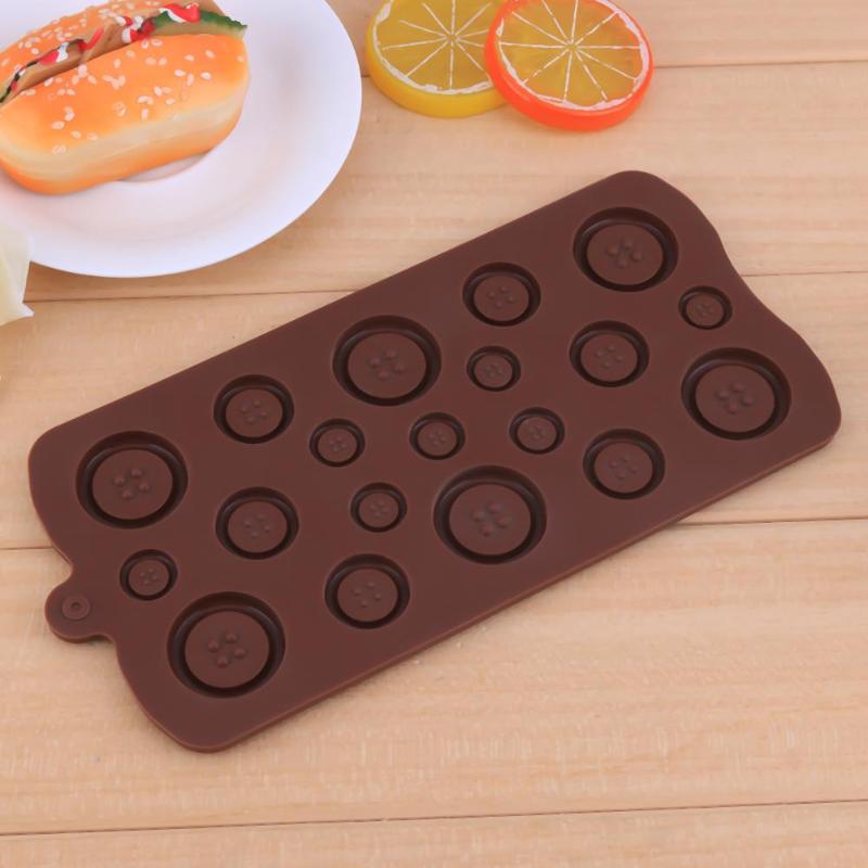 Cake Decorating Tool Button Shaped 3D Silicone Mold DIY Fondant Mold Candy Mould Cake Bake Tools Cake Fondant Moulds - ebowsos