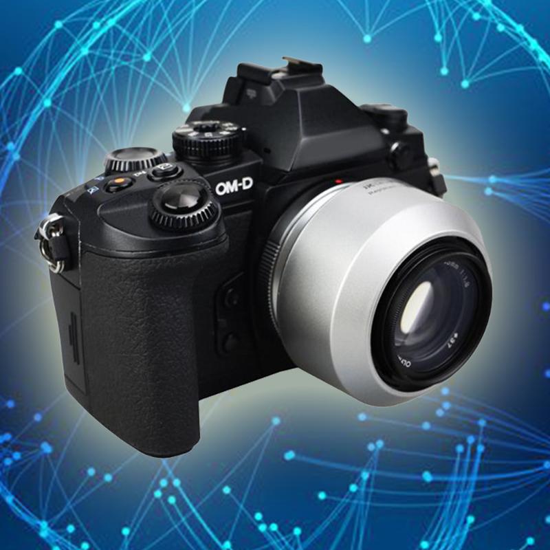 Camera Acc Camera Lens Hood Shade for Olympus LH-40B M. Zuiko Digital 45mm F1.8 1:1.8 Lens Black or Silver - ebowsos