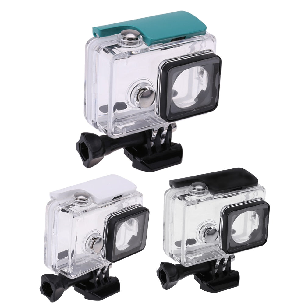 Camera Cases Underwater 45m Waterproof Protective Housing Case Transparent Shockproof Diving Box for Xiaomi Yi 1 Sports Camera - ebowsos