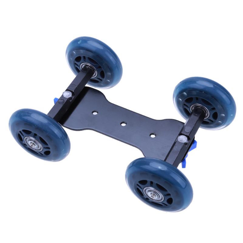 Camera Rolling Car Skater Video Track Rail Stabilizer+1/4-inch Screw Mini Ball Head for DSLR Cameras - ebowsos