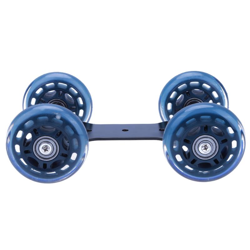 Camera Rolling Car Skater Video Track Rail Stabilizer+1/4-inch Screw Mini Ball Head for DSLR Cameras - ebowsos