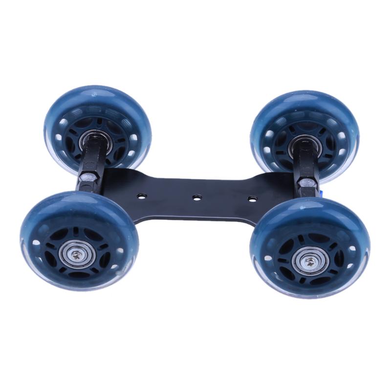 Camera Rolling Car Skater Video Track Rail Stabilizer+1/4-inch Screw Mini Ball Head for DSLR Cameras - ebowsos