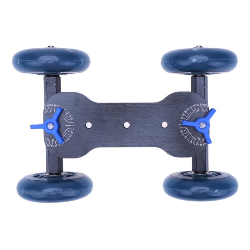 Camera Rolling Car Skater Video Track Rail Stabilizer+1/4-inch Screw Mini Ball Head for DSLR Cameras - ebowsos