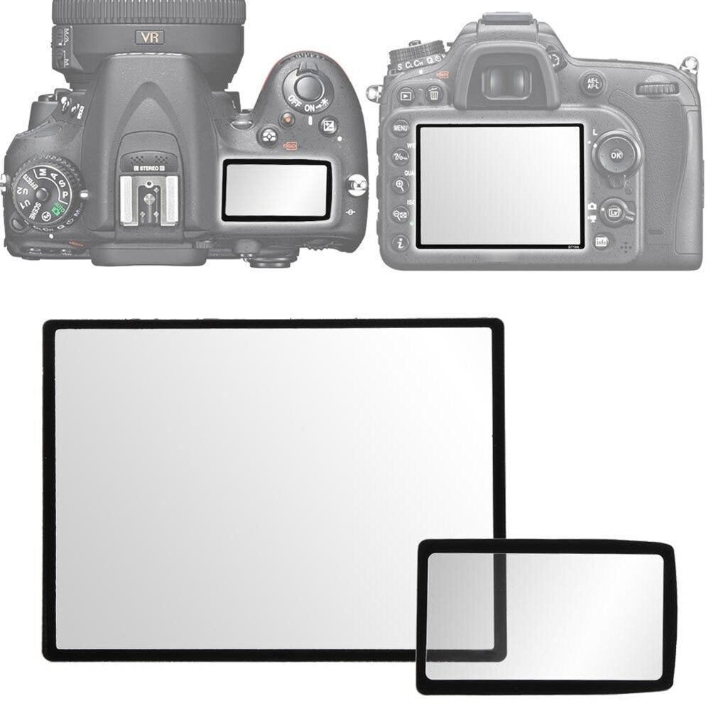 Camera Screen Protector LCD Protector Rigid Optical PC Cover Transparent body and black frame for Nikon D3100 D90 DSLR Camera - ebowsos