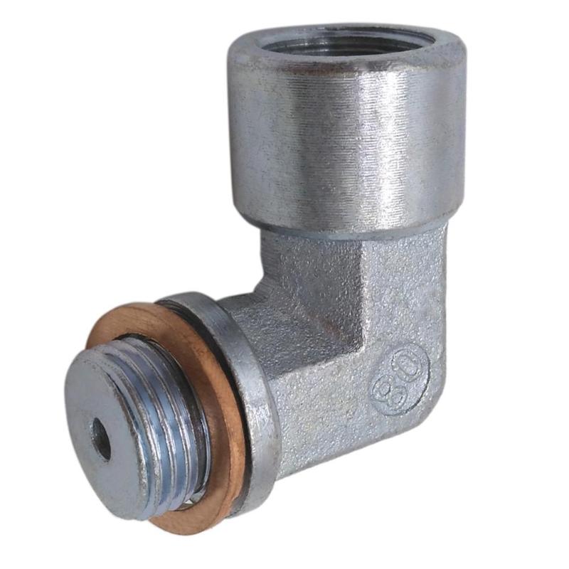 Car Accessories M18X1.5 Oxygen Sensor  Bung Extension M18X1.5 O2 Oxygen Sensor 90 Degrees Angled Extender Spacer - ebowsos