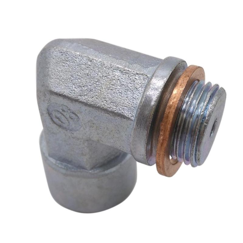 Car Accessories M18X1.5 Oxygen Sensor  Bung Extension M18X1.5 O2 Oxygen Sensor 90 Degrees Angled Extender Spacer - ebowsos