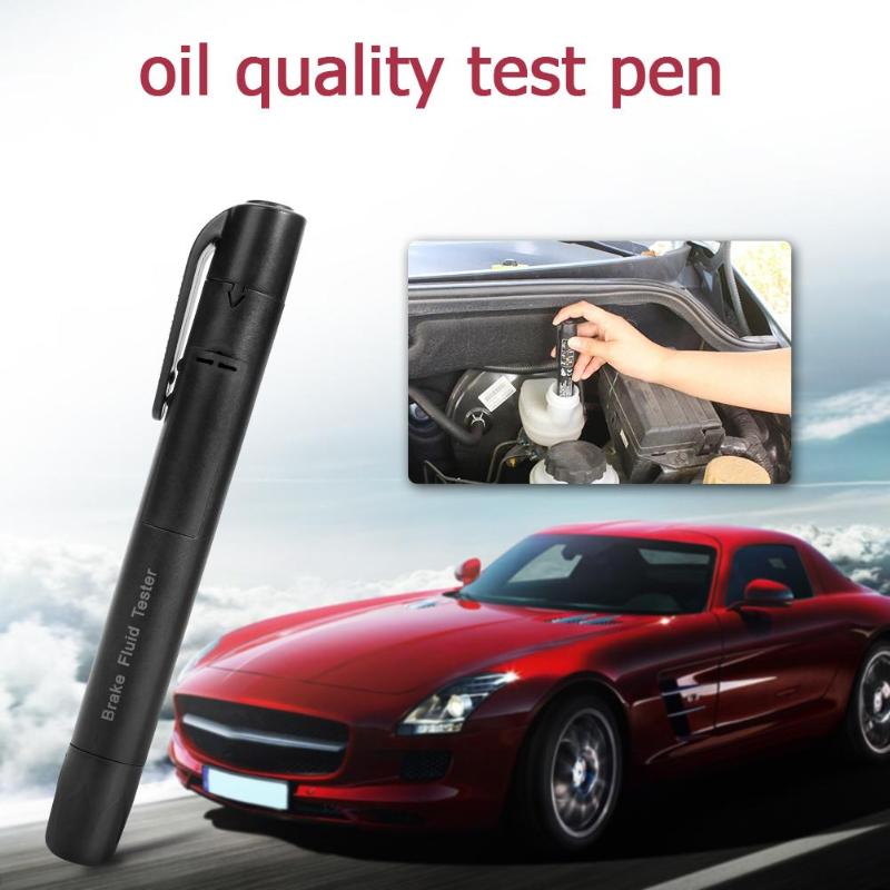 Car Brake Fluid Tester Pen with 5 LED Indicator Light Auto Vehicle Automotivo Brake Oil Diagnostic Tool Testing Tools Device - ebowsos
