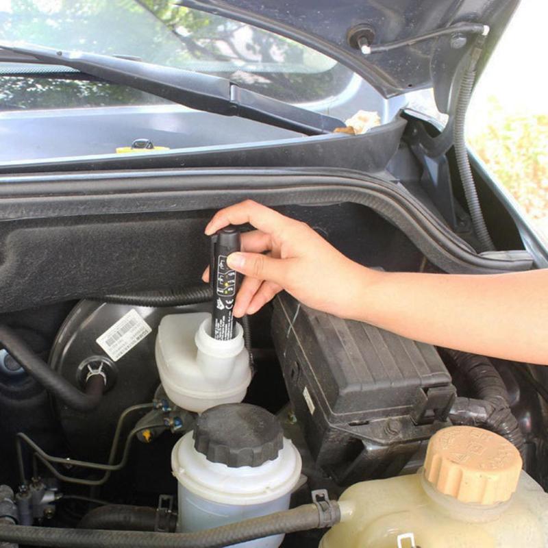 Car Brake Fluid Tester Pen with 5 LED Indicator Light Auto Vehicle Automotivo Brake Oil Diagnostic Tool Testing Tools Device - ebowsos