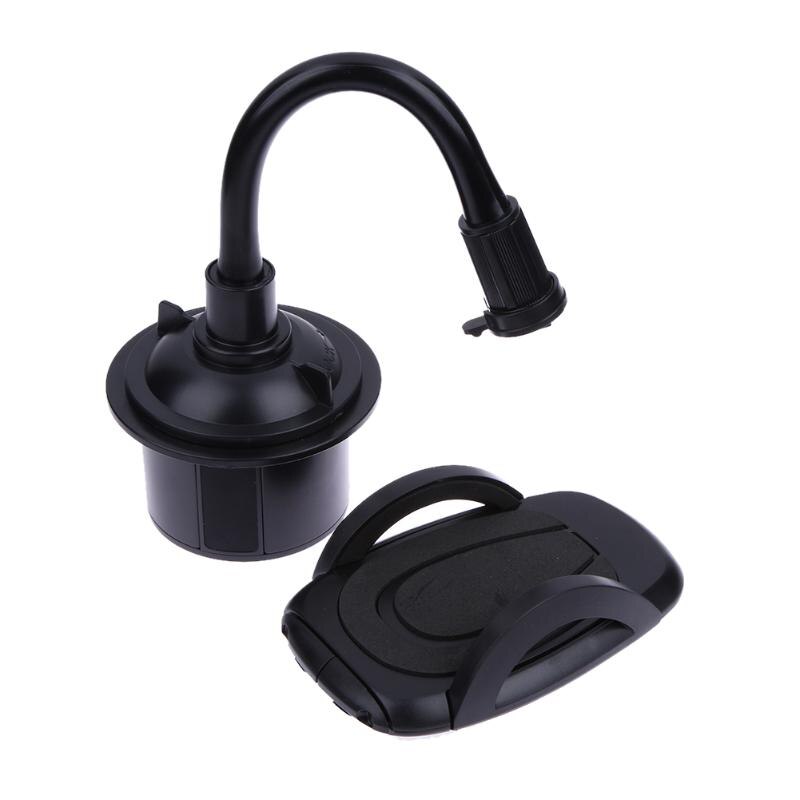 Car Central Console Cup Seat Holder Mount Mobile Phone 360 Degree Rotate Flex Stable Bracket For iPhone Samsung GPS High Quality - ebowsos