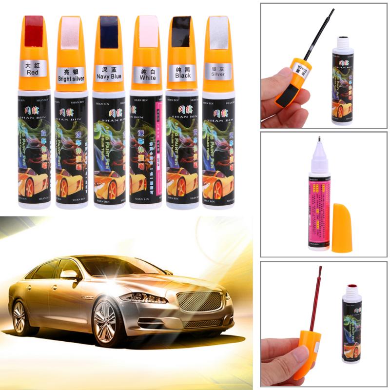 Car Coat Paint Liquid Pen Pro Auto Touch Up Scratch Remover Mend Repair Tool Fix It Accessories Black/White/Blue/Silver/Gray New - ebowsos