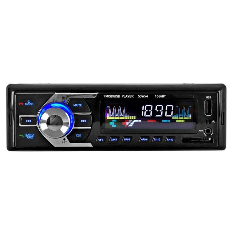 Car MP3 Player In-Dash Car Radio Player 12V Bluetooth Music Player Hands-free Call Auto Audio Stereo SD MP3 Player AUX USB New - ebowsos