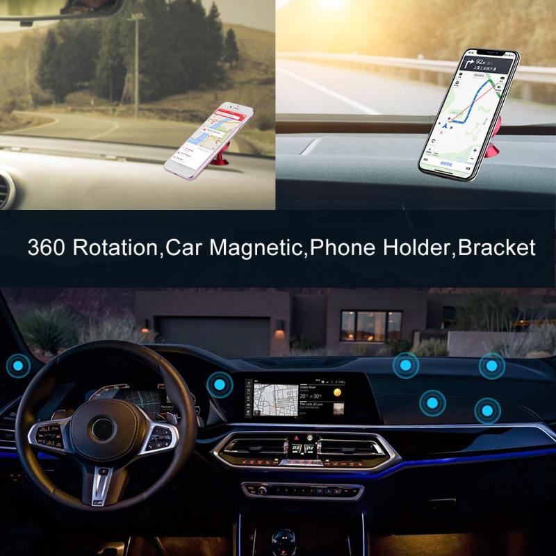 Car Magnetic Phone Holder 360 Rotation Universal Strong Magnet Phone Stand Support Bracket for iPhone Samsung Xiaomi Promotion - ebowsos