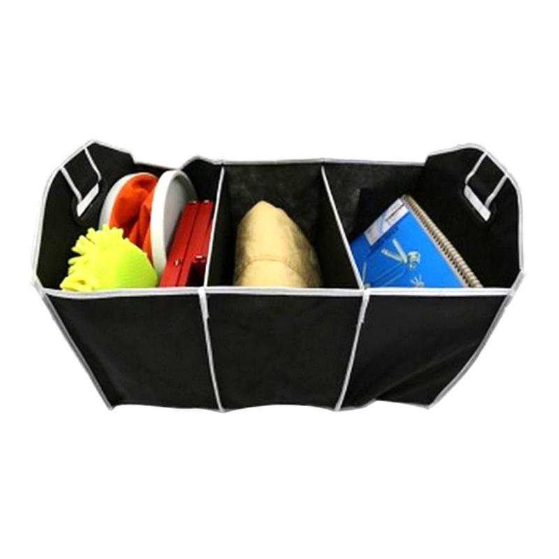 Car Multi-Pocket Organizer Large Capacity Folding Storage Bag Trunk Stowing and Tidying Food Storage Truck Cargo Container Bags - ebowsos