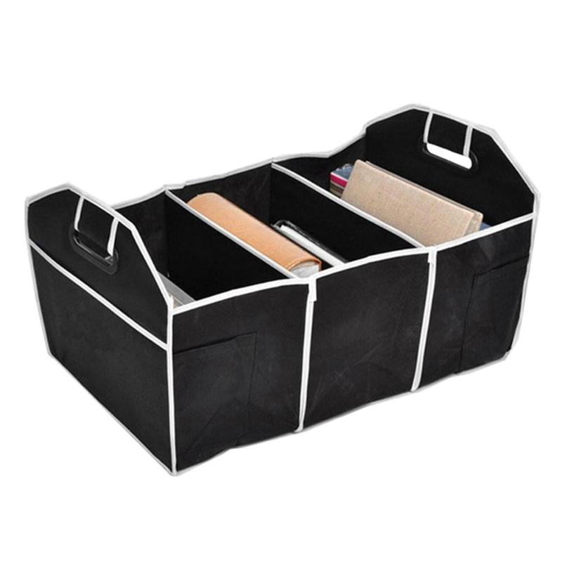 Car Multi-Pocket Organizer Large Capacity Folding Storage Bag Trunk Stowing and Tidying Food Storage Truck Cargo Container Bags - ebowsos