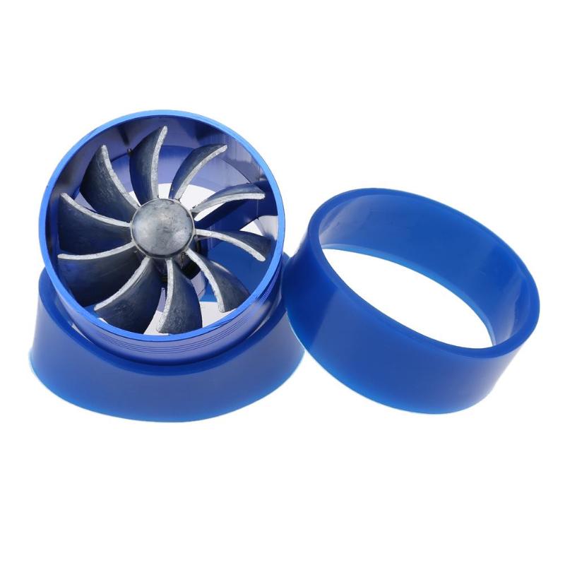 Car Refitting Turbine Turbo Charger Air Intake Gas Fuel Saver Fan Vent Supercharger Modification for Universal Car High Quality - ebowsos
