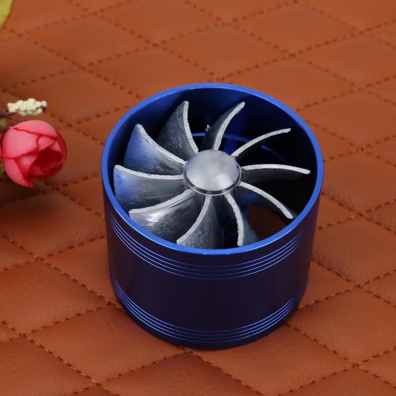 Car Refitting Turbine Turbo Charger Air Intake Gas Fuel Saver Fan Vent Supercharger Modification for Universal Car High Quality - ebowsos