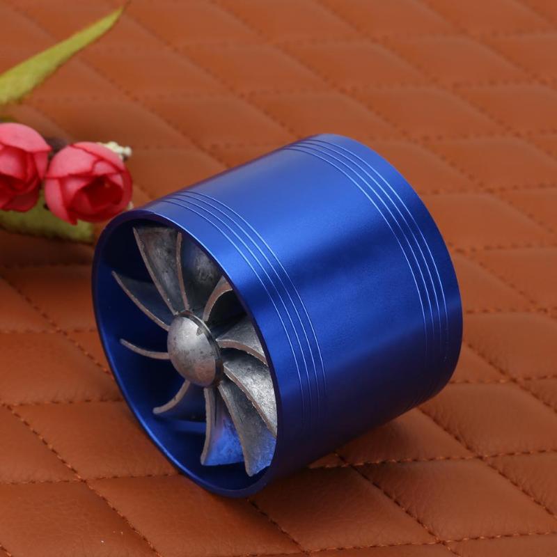 Car Refitting Turbine Turbo Charger Air Intake Gas Fuel Saver Fan Vent Supercharger Modification for Universal Car High Quality - ebowsos