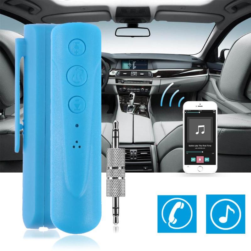 Car Transmitter Auto Music Receivers Car Bluetooth 4.1 AUX 3.5mm Jack Bluetooth Music Receiver Handsfree Call Bluetooth Adapter - ebowsos