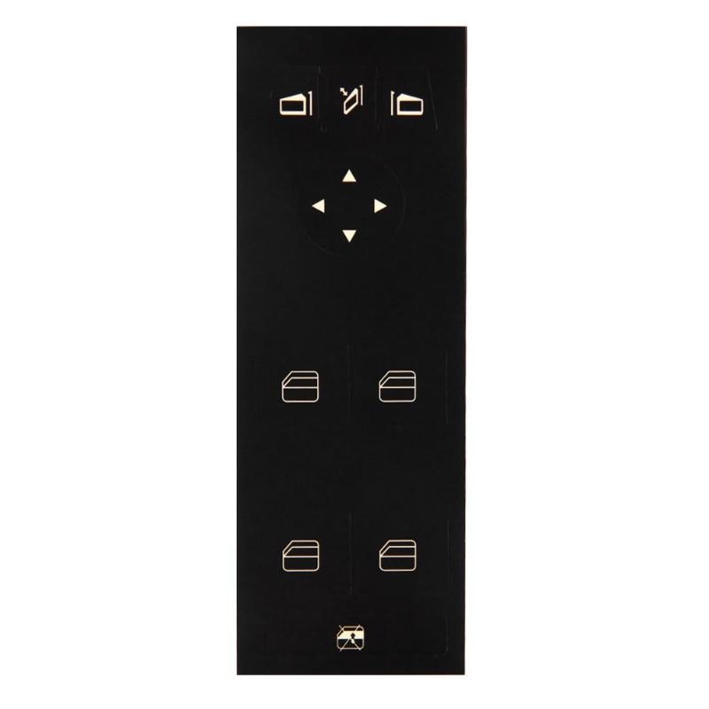 Car Window Button Decal Sticker for MERCEDES-BENZ W204 C250 C300 C350 Black - ebowsos