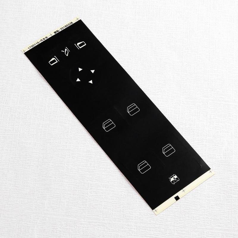 Car Window Button Decal Sticker for MERCEDES-BENZ W204 C250 C300 C350 Black - ebowsos