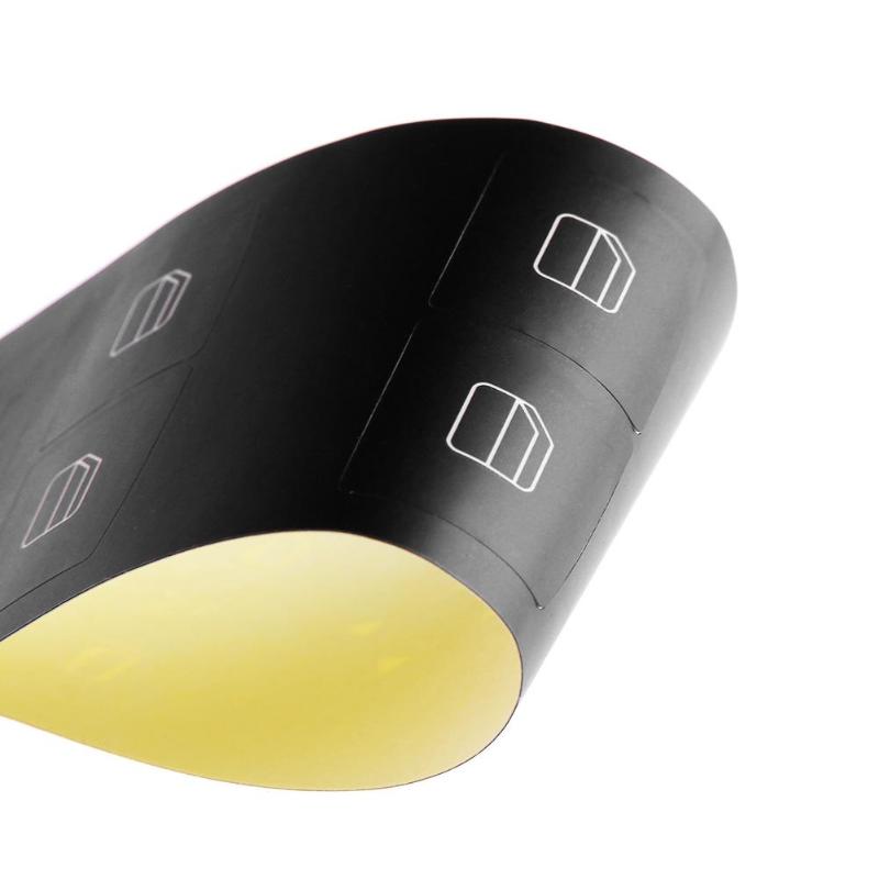 Car Window Button Decal Sticker for MERCEDES-BENZ W204 C250 C300 C350 Black - ebowsos