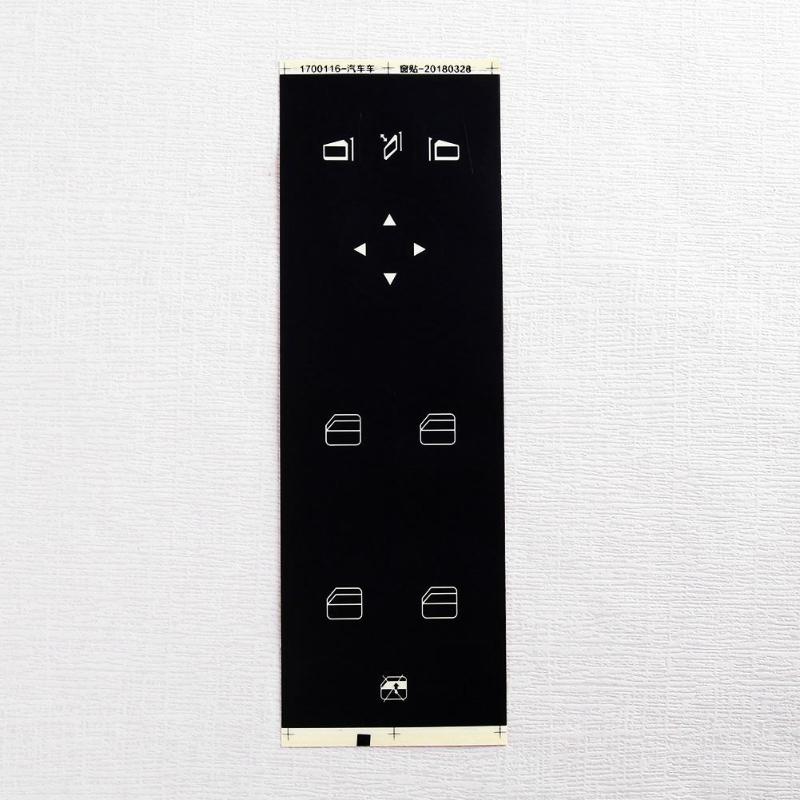 Car Window Button Decal Sticker for MERCEDES-BENZ W204 C250 C300 C350 Black - ebowsos