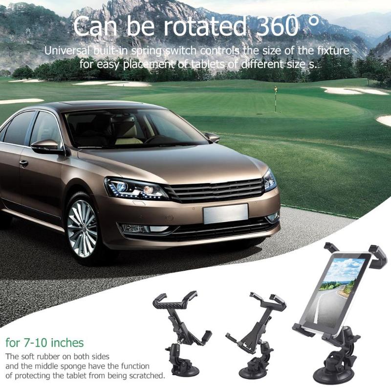 Car Windshield 7-10 Inch Tablet Holder Suction Cup 360 Rotation Mount Stand Bracket Car Tablet Holder High Quality Stand Mount - ebowsos